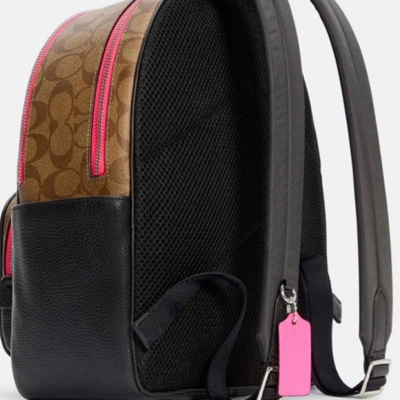 Court Backpack In Signature Canvas With Vintage Rose Print. - Picture 5 of 5